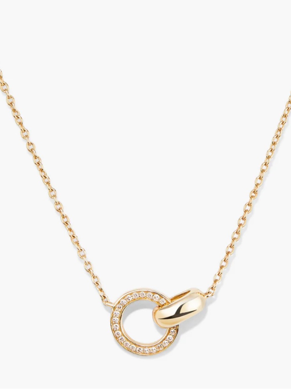 Mejuri Pave Diamond Linked Necklace